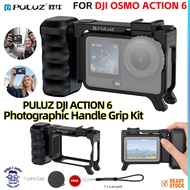PULUZ DJI OSMO ACTION 6 PHOTOGRAPHIC EXPLORER KIT FRAME CAGE Hand Grip Quick Release Shutter