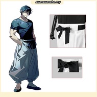 COOL Jujutsu Kaisen Fushiguro Toji Cosplay Top Pants Costume Set Anime Uniform Suit Halloween Party