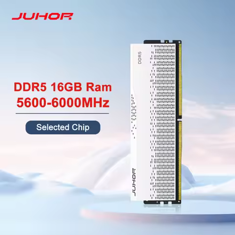 JUHOR Memoria Ram DDR5 RAM 16GB 32GB 5600MHz 6000MHz 6400MHz 6800MHz 7200MHz DIY Computer Gaming Des