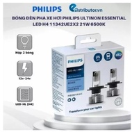 Philips Ultinon Essential LED H4 11342UE2X2 21W Car Headlights - Genuine product