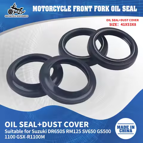 SJ 41x53x8 Motorcycle Front Fork Shock Absorber 41*53*8mm Dustproof Oil Seal For Suzuki AN400 RM125 