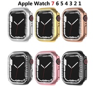 Bling Cover for Apple Watch Case 41mm 45mm 44mm 40mm 42mm 38mm Accessories Diamond Bumper Protector IWatch Series 7 4 5