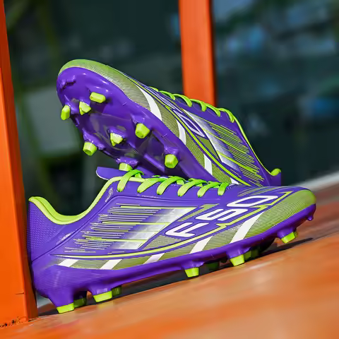 Breathable PU football shoes FG/AG long nail artificial grass suitable for training and competition 