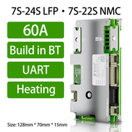 JBD BMS 7S 8S 10S 12S 13S 16S 18S 20S 22S 24S BMS อัจฉริยะ LifePO4ทำความร้อนบลูทูธ UART ในตัวแบตเตอร