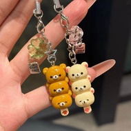 Rilakkuma Bear Keychain Cute Dango Phone Bag And Painful
