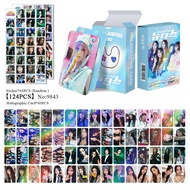 NJ Laser Hologram Lomo Cards How Sweet Album Minji HAERIN Solo Photocards BUNNIES CAMP CLUB HANNI DA