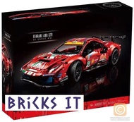 Lepin Ferrari 488 GTE Technic Building Block Bricks 42125 Compatible