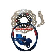 4 in 1 economical package of nisin right caliper 2 piston full cnc + black front disc plate standard
