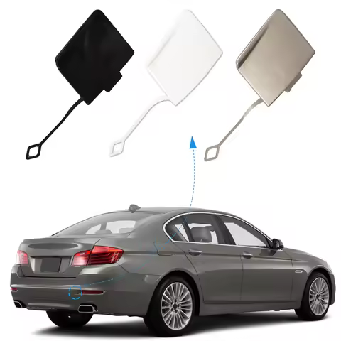 Rear Bumper Tow Hook Cover Cap Towing Eye For BMW 5-Series F10 528i 535d 535i Accessories 2014 2015