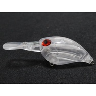 wLure 6cm Floating Unpainted Crankbait with Eyes Wide Wobble 2 Meter Depth Tiny Deep Diver Fishing L