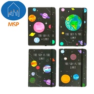 Lined Notebook Set/Striped Notebook/A6 Size/Plank Cover/MSP-A6/1 Pcs