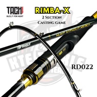 Joran TACHI Rimba X 2-Pieces Casting M/MH Power 8-17lb 10-20lb 12-25lb Medium Kolam Air Tawar Air Ma