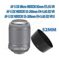 Lenshood Nikon 55-200mm Hb-37 lens hood 85mm hb37 lens hood Hb 37 lens Nikon 55-200 mm lens hood Nik