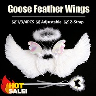 Girls Angel Wings White Feather Angel Cosplay Costume Wings Angel Wing Clothing Feather Fairy Wings