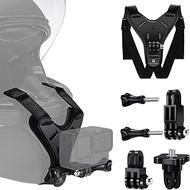 K&F Concept Action Camera Motorcycle Dirt Bike Helmet Chin Strap Mount, Helmet Holder Mounting Attac