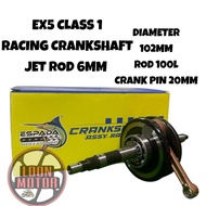 EX5 CLASS 1 RACING CRANKSHAFT JET ROD 6MM ESPADA RACING