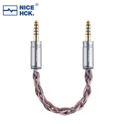 NICEHCK CometMini IC Cable 8N High Purity Interconnector Wire Gold plated OFC 4.4mm to 4.4mm Balance