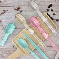 熱賣商品【OMORY】芬蘭MISANBROO 2in1便攜ABS餐具組(贈ST筷)