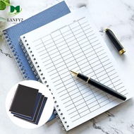 ALANFY Spiral Bound Notebook, Sturdy Cover Universal Line Pages Financial Record Book, Multifunction