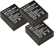 3 pack OLY BLH-1 Replacement Camera Battery 7.4V 1720mAh for Olympus E-M1 Mark III,EM1X Mark II/Mark