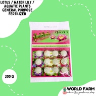 Lotus / Water Lily / Aquatic Plants General Purpose Fertilizer / Fertiliser Pellets (Net Weight 60g)