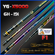 Cần Câu Tay YG-X5000 Bản F1 Chuyên Câu Đơn Câu Đài Phôi Carbon Cao Cấp Tặng Kèm Ngọn Phụ zin CD-110