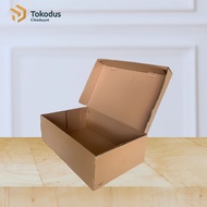 Kraft Shoe Box | Shoe Box | Shoe Box Cardboard | Kraft Shoe Box 35.8 x 21.8 x 11 - Tokodus Moslem