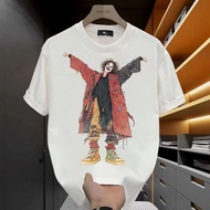Shipped From Thailand Clown Men's Short-Sleeved Cotton T-Shirt 1 NO.8 Screen-Printed Shirt (H O Clot