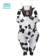 [nvnrbso] Inflatable Cow Costume Role Playing Performance Cow Game Halloween Costume