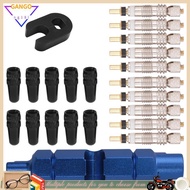 10pcs Valve Core for Presta,Valve Core Bike Bicycle Replacement with 2 Valve Core Remover Tools&10 V