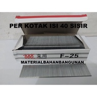New Listing Mata Paku Tembak Kayu F 25 Air Nailer Isi 40 Sisir Staples Gun Bor