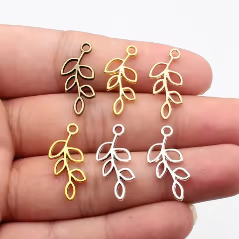 WYSIWYG 10pcs 25x11mm 6 Colors Hollow Branches Charms For DIY Jewelry Making