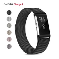 Metal Band Compatible with Fitbit Charge 2 Bands Women Men, Stainless Steel Mesh Loop Adjustable Wri