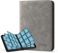 TCGUARD Trading Card Album for up to 540 Cards, 9 Side Scrapbook Zip Binder for Trading Cards, MTG C