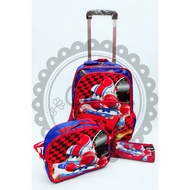 Comel McQueen Removable Trolley Backpack School Bag