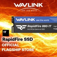 WAVLINK - Wavlink Rapidfire880 1TB SSD M.2 2280 PCIe Gen4x4 NVMe 1.3內建遊戲固態硬碟 附冷卻貼紙 順序讀取/寫入速度高達 7,400/6,500MB/s