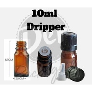 10ml Amber Glass Bottle Essential Oil Bottle Dripper