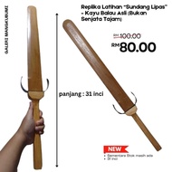 Replika Latihan “Sundang Lipas” – Kayu Balau Asli (Bukan Senjata Tajam) 31 inci