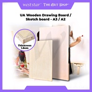 [WESTSTAR] UA Wooden Drawing Board / Wooden Board / Sketch board / Papan Melukis - A3 / A2