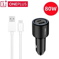 Oneplus 10 Pro 80W SUPERVOOC In-Car Adapter Charger 8A Type-C USB Cable Support Super Fast Charging 