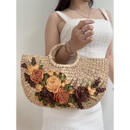 Water hyacinth woven handbag (h20), H30