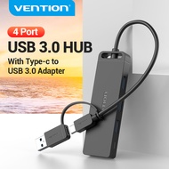 Vention USB 3.0 Hub USB 3.0 And USB Type C 2 in 1 USB Hub Expand 4 USB Ports For Laptop Computer Har