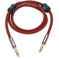 GOLLEY LION สายเครื่องดนตรี TRS 1/4นิ้วสายเชื่อมต่อเสียงสเตอริโอแจ็คตัวผู้6.35เส้นสมดุล6.35ใช้ได้กับ