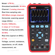 UNI-T มัลติมิเตอร์ออสซิลโลสโคปเครื่องกําเนิดสัญญาณ100MHZ UT81A + UT81B + UT81C + UT81D + ออสซิลโลสโค