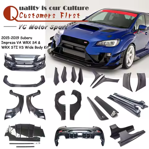 Carbon & Fiber Glass VS WRX BodyKit Fit For 2015-2019 Subaru Impreza VA WRX S4 & WRX STI Wide Body K