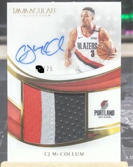 Panini CJ McCollum /25 NBA card 籃球球星卡 球員卡