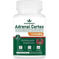 11-in-1 Adrenal Support Supplement, Cortisol Supplement with Pantothenic Acid and  - Supports Health