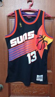 NBA鳳凰城太陽隊Steve Nash復古客場黑色球衣L號