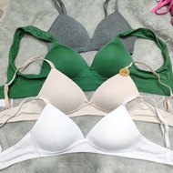 (Size 32A, 32B, 32C, 32D) Exported thin padded no-wire bra