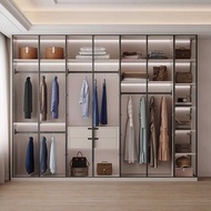 Grade Luxury Glass Door Wardrobe Series 3 Door Wardrobe 6ft Almari Baju Almari Pakaian